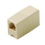 Telephone in-Line Coupler RJ11 Jack Ivory Splice RJ-11 Plug Cord Modular Telephone Cable Extension
