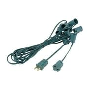 Novelty Lights 20 Foot C9 Outdoor String Light Christmas Stringer - Patio String Lights - Intermediate Base (C9/E17) - 24" Spacing - Green Wire