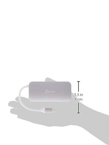 j5create USB-C 9-in-1 Multi Adapter Multi Adapter HDMI/Ethernet/USB 3.1, SD and MicroSD/PD 3.0 | 4K HDMI for MacBook | ChromeBook |USB-C Devices…