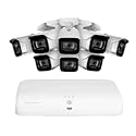 Lorex 4K (8 Camera Capable) 2TB Wired NVR System with 8 White Bullet Cameras