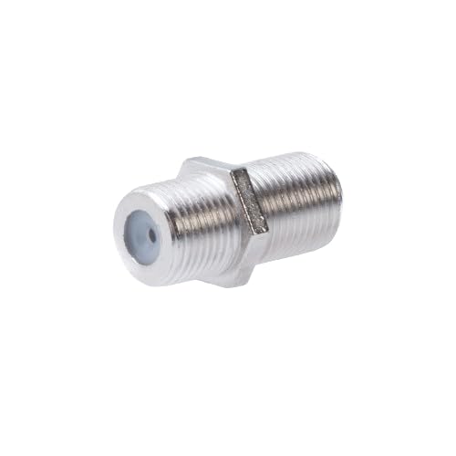 Cctv4Less F81 F-Type Female to Female Coupler, 4GHz RG6 Coaxial Cable Extension Connector Adapter for TV and Satellite - 100 Pack
