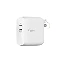 Belkin Dual Port USB C Charger Block 68W - GaN Fast Charging - Type C - USB-C PD Charge for Apple iPhone 17, Air, Samsung Galaxy S25, AirPods, iPad