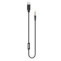 Koss KUSB-50 Analog Audio Pass Through Cord for KPH30 Wireless and Porta Pro Wireless, in-Line Microphone and Audio Remote, USB-C to 3.5mm, Black