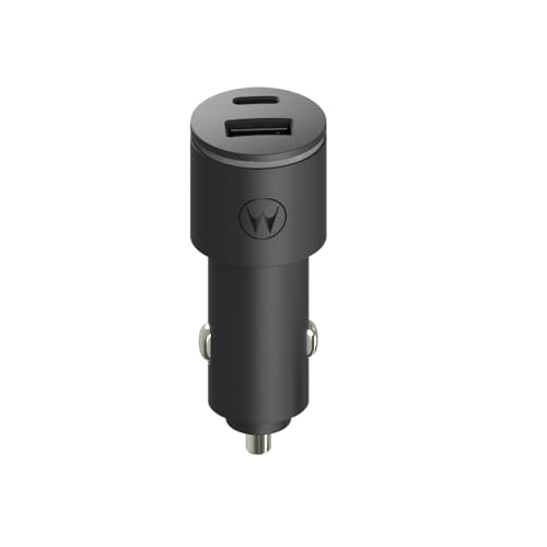 Motorola TurboPower Share Car Charger- 45W Dual Port USB-A, USB-C Output for Moto G 2025/2026, G Power 2024/2025/2026, G Stylus 2024/2025/2026, Play