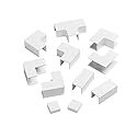 D-Line 0.63in x 0.63in Cable Raceway Accessory Multipack, 11-Piece Pack - White