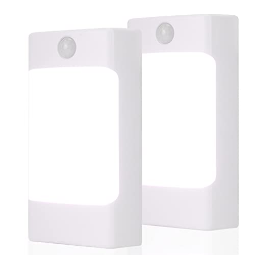 Wennyn 4-in-1 LED Night Light Emergency Backup Light, Motion Sensor, Dusk-to-Dawn Sensor, Rechargeable Battery Operated 5000K Daylight White, LED