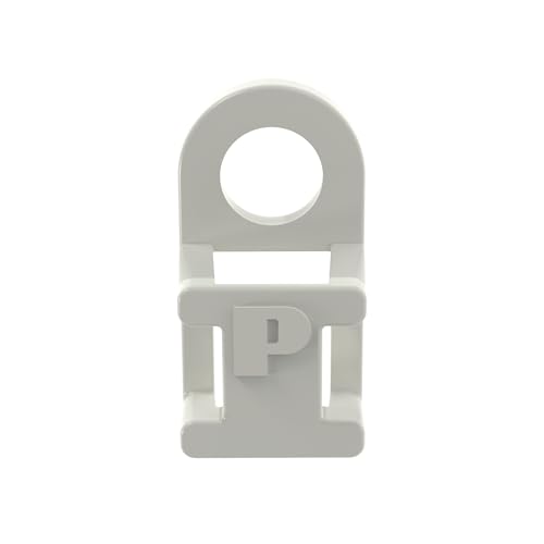 Panduit TA1S8-C 4-Way Tie Anchor Mount, Screw Applied, Nylon 6.6, Indoors Environment, #8 Screw Mounting Method, Natural, 0.17" Hole Diameter (Pack of