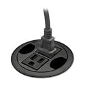 AC Power Hub, 3 Diameter, Black"