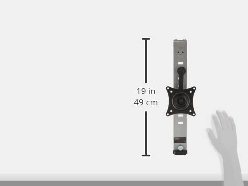 StarTech.com Cubicle Monitor Mount - Cubicle Wall Single Monitor Hanger - Up to 34' VESA Mount Display - Height Adjustable Ergonomic Office Cubicle