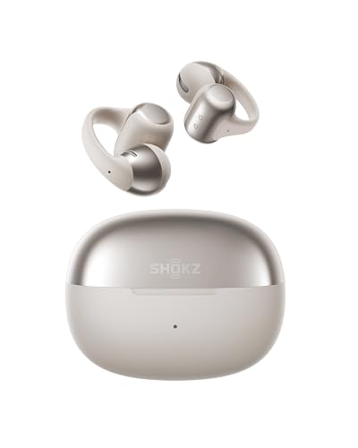 SHOKZ OpenDots ONE Open-Ear Clip-On Bluetooth Earbuds, Grey, Dolby Audio