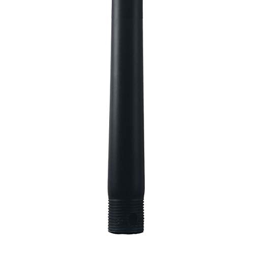 36in Ceiling Fan Extension Downrod in Matte Black for Modern Forms Smart Fans