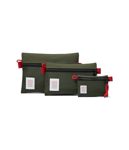 Topo Designs, Unisex, Accessory Bag Bundle - Micro/Sm/Med, Olive/Olive,
