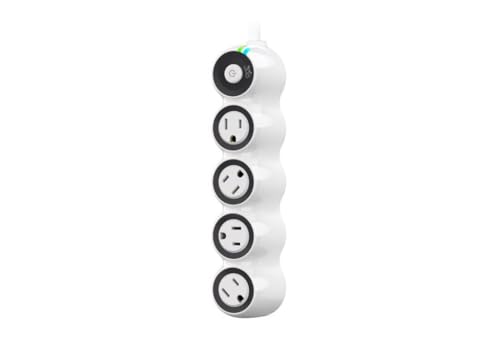 360 Electrical PowerCurve Power Strip, Extension Cord with Multiple Outlets, 4 Rotating Outlets, Outlet Extender 4 ft, Surge Protector Power Strip