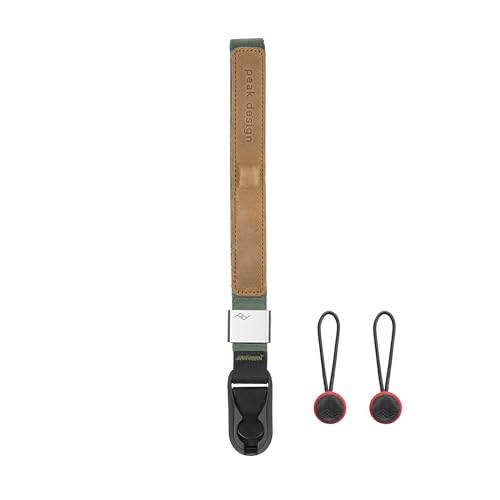 Peak Design Cuff Camera Wrist Strap, Sage, Compatible with DSLR, Compact and Point-and-Shoot Cameras, Low Profile, Quick Release and Connection, 200