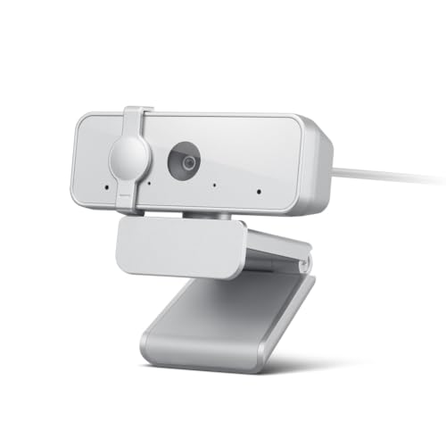 Lenovo 310 FHD Webcam, 1080p, FHD Resolution @30 FPS, Plug-and Play USB Connectivity, 1.8M Cable, 2 Integrated Microphones, External Privacy Shutter