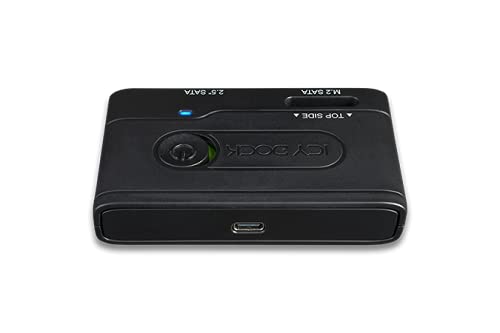ICY DOCK 2.5” & M.2 SATA III HDD SSD to USB 3.2 Gen 1 (5Gbps) Hard Drive Docking Station Reader Adapter | EZ-Adapter MB031U-1SMB