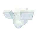 IQ America Motion Security Flood Light, Battery Operated Adjustable Motion Sensor, 700 Lumen LED, Indoor Outdoor Universal Eave Soffit/Wall Mount