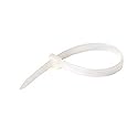 8" Inch Cable Ties Clear Self-Locking Nylon 6/6 18 LB 100 Pack Zip Cable Wire Ties Quick Bundle Easy Lock Straps Telephone Cat 5e Data Line Organizer