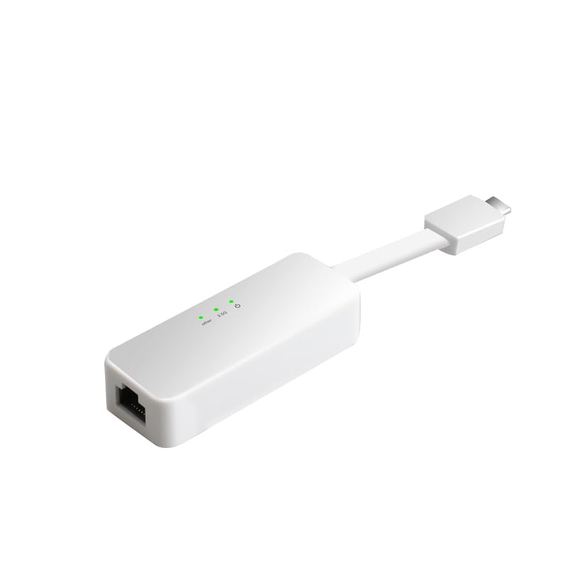 Tenext Realtek Chipset 2.5 Gigabit Gbps USB 3.1 Type-C Ethernet Network Interface Adapter Dongle for Laptop PC/Mac (No Software)