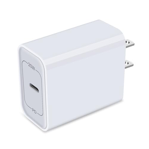 USB C Wall Charger Fast Charging Adapter for iPhone 17e/17 Pro Max/17 Air/16e/16 Pro Max/15Pro/15 Plus/14/13/12/SE, 20W PD 3.0 Quick Charger Block Box
