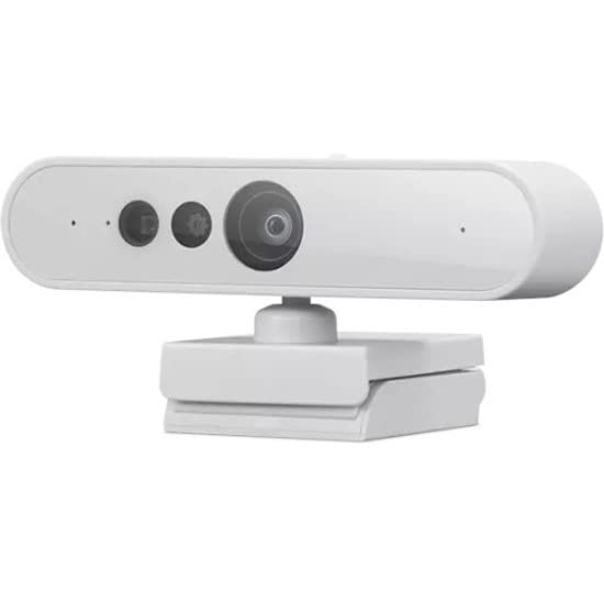 Lenovo HD 1080p Webcam (510 FHD) - Monitor Camera with 4X Digital Zoom, 95° Wide Angle, 360° Rotation Pan & Tilt - Desktop Cam with Dual Microphones