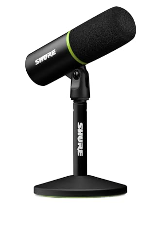 Shure MV6 Gaming Microphone - Dynamic USB Mic for PC Gaming & Streaming with Tap-to-Mute, Noise Cancellation, Desktop Stand & 3.5mm Headphone