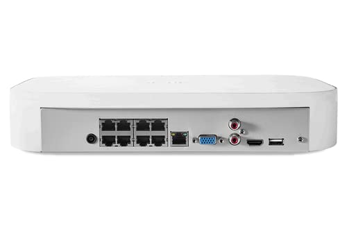 Lorex N4K2SD-84WD-2 4K 8-Channel Fusion NVR System with 4 Smart Deterrence and Mask Detection Security Cameras
