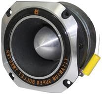 2 MR DJ HDT1000S 4-Inch Titanium Horn Bullet High Compression Tweeter for Car, Van, ATV, UTV, Marine, Boat, Motorcycle, Motorsports, and Competition
