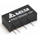 Delta PE01D1205A Isolated DC/DC Converters +/-5Vout 1W, 10.8-13.2Vin, SIP 5 Leads TH