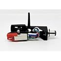 ReadyWired Black Headshell with Cartridge Stylus for Pioneer PL-4, PL-445, PL-5, PL-6, PL-707, PL-740, PL-750, PL-L1000, PL-600