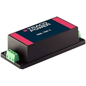 TML 100-124C, AC/DC Power Module, 100W 24VDC 4.2A, Adj Vout, Enclosed