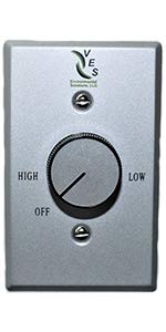 VES Ceiling Fan Controls (2.5 Amp Variable Speed)