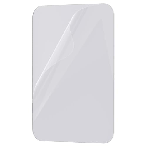 Replacement Reusable Adhesive for Suction Grip 3.24x2.24''- Compatible with OCTOBUDDY Classic, Removable Double-Sided Stickers (Pack of 5) (Clear)
