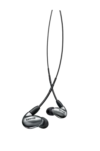 Shure SE846 PRO Gen 2 Wired Sound Isolating Earphones, High-End in-Ear Earbuds with Four Hi-Def Drivers, Customizable Sound Filters, Gray (SE846-GR+2)
