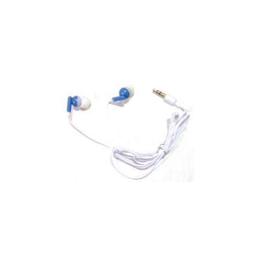 TFD Supplies Wholesale Bulk Earbuds Headphones 100 Pack for iPhone, Android, MP3 Player - Blue