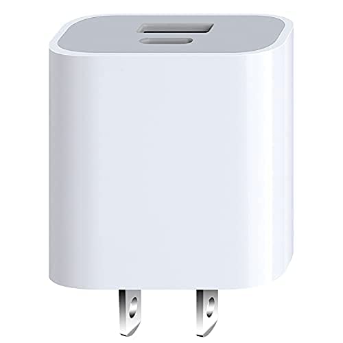 YOWOCHUNG XYY-PD20CAU 20W Fast Charger, Durable Type-C and USB Wall Charger PD Power Adapter for iPhone 11/12/13/14/15 Pro/Max/Plus