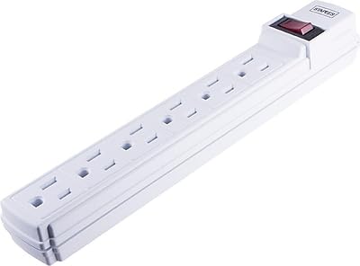 Staples 6?Outlet Power Strip - 6 ft. Extension Cord for Home, Office & Dorm Room Use, White, 3?Pack