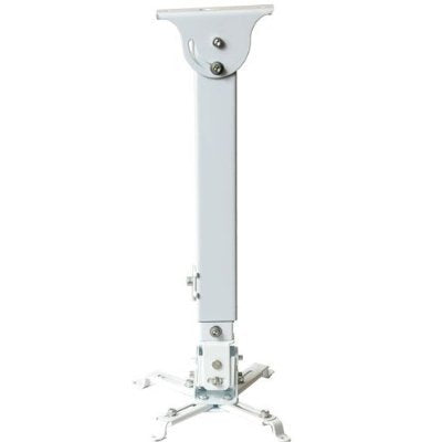 VideoSecu Tilt and Swivel Projector Ceiling Mount - White 3CA