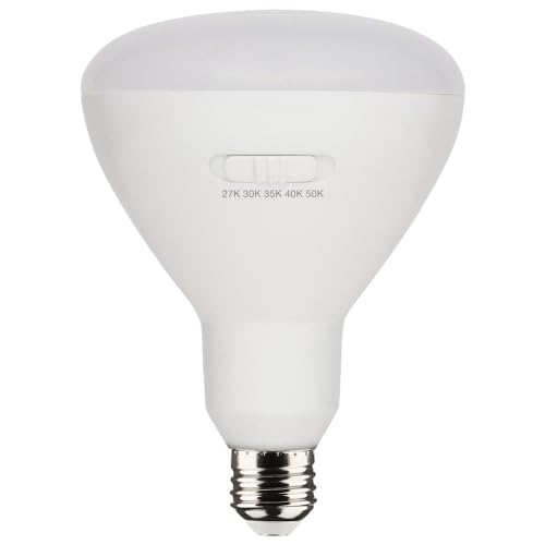 Satco Accessory - 13W BR40 CCT Selectable LED Medium Base Replacement Lamp (Pack of 4)-6.37 Inches Length and 4.74 Inches Wide