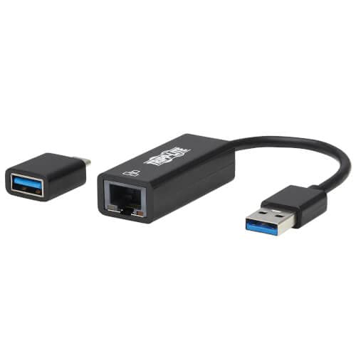 TRIPP LITE Eaton Series USB-C, USB-A to RJ45 GIGABIT ETHERNET Network Adapter (2