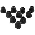 JustEarbuds 5 Pair Double Flange Earbud Headphones Replacement Silicone Ear Tips for Skullcandy, Panasonic, LG, Powerbeats, Symphonized, iFrogz, Mpow