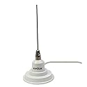 Hustler IC100W CB Radio Antenna Magnetic Base 41" Whip (White)