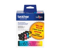Brother® LC61 Black/Color Ink Cartridges, Pack of 4