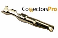 PC Accessories - Connectors Pro D-Sub 2.0 mm Female Crimp Pins, 200Pack 2mm Gold Tin Plated DB Pin for DB9 DB15 DB25 DB37 DB50 Female Crimp Connectors
