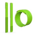 SnapClips Storage Straps, 6" Green - Set of 2, Heavy Duty Extension Cord Organizer Straps, Reusable Cable Ties, Hose Storage, Accessories Holder