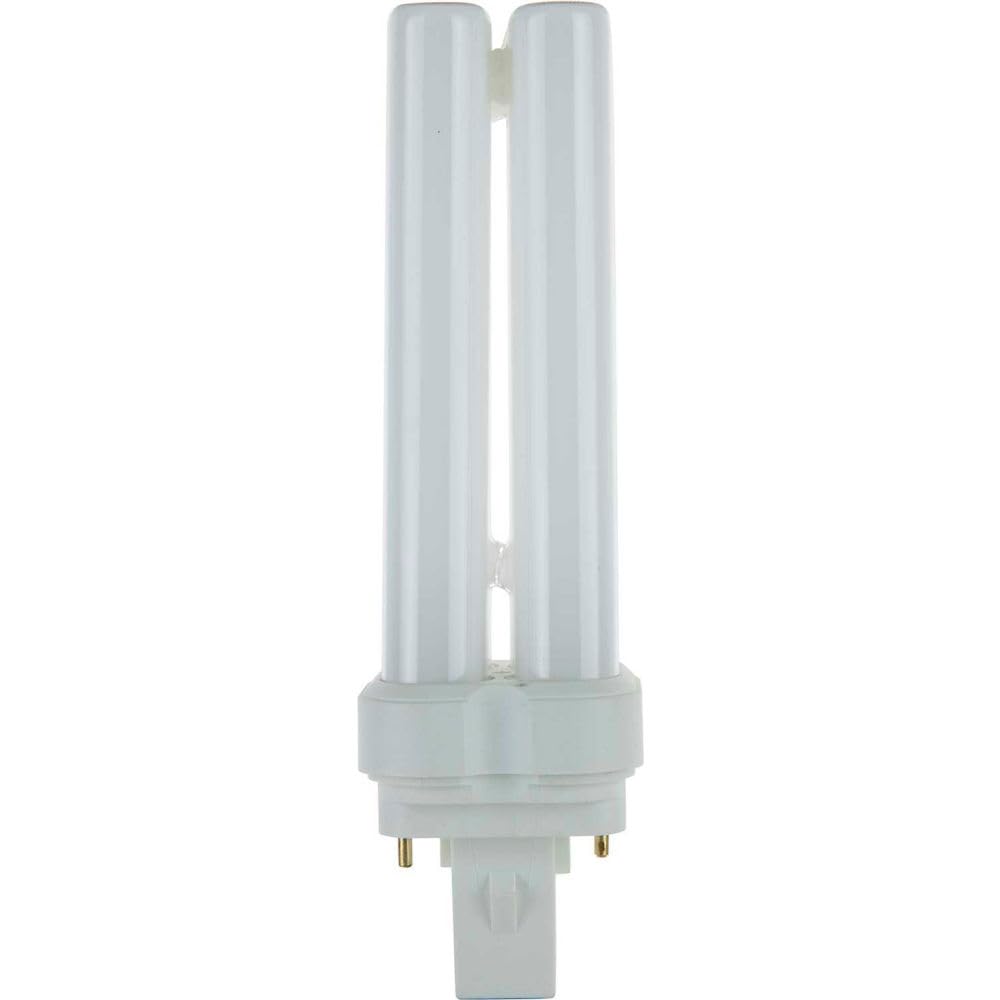 Sunlite FDL22 Fluorescent Quad Tube Plug-in Bulb, 22 Watt, 10,000 Hour Life Span, GX32D-2 Base, 1050 Lumens, for Fluorescent Ceiling Fixtures, 5000K
