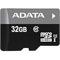 ADATA Premier 32GB UHS-I Class10 MicroSDHC Memory Card with Adapter for Smartphones, Tablets, and Digital Cameras