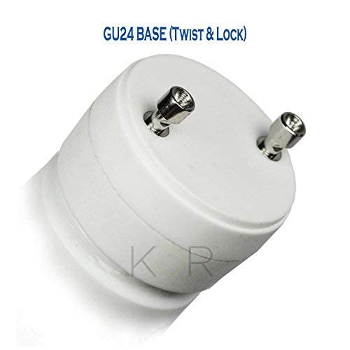 KOR GU24 Base CFL Bulbs, 23W 100W Equivalent, 5000K Bright White, 4-Pack