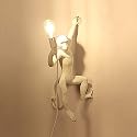 YIYIBYUS Monkey Wall Lamp, Vintage Resin Monkey Form Wall Lamp, Nordic Light Retro Resin Monkey Light Fixture, Modern Wall Lighting E26(Not Included)