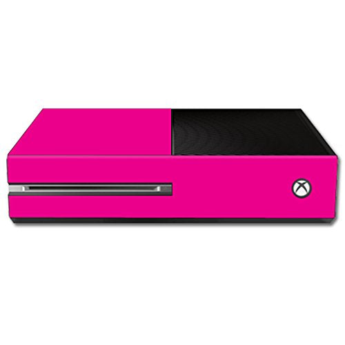 MightySkins Skin Compatible with Microsoft Xbox One - Solid Hot Pink | Protective, Durable, and Unique Vinyl Decal wrap Cover | Easy to Apply, Remove